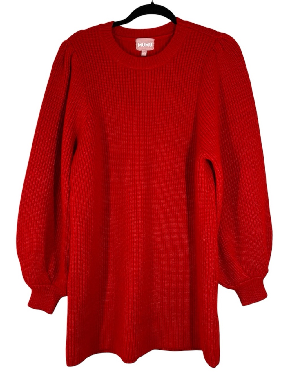 Show Me Your Mumu Red Sweater Dress Dixon Pullover Holiday Large